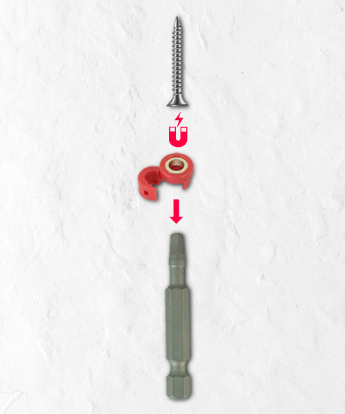 50mm差し替え式磁気ドライバービット5本組